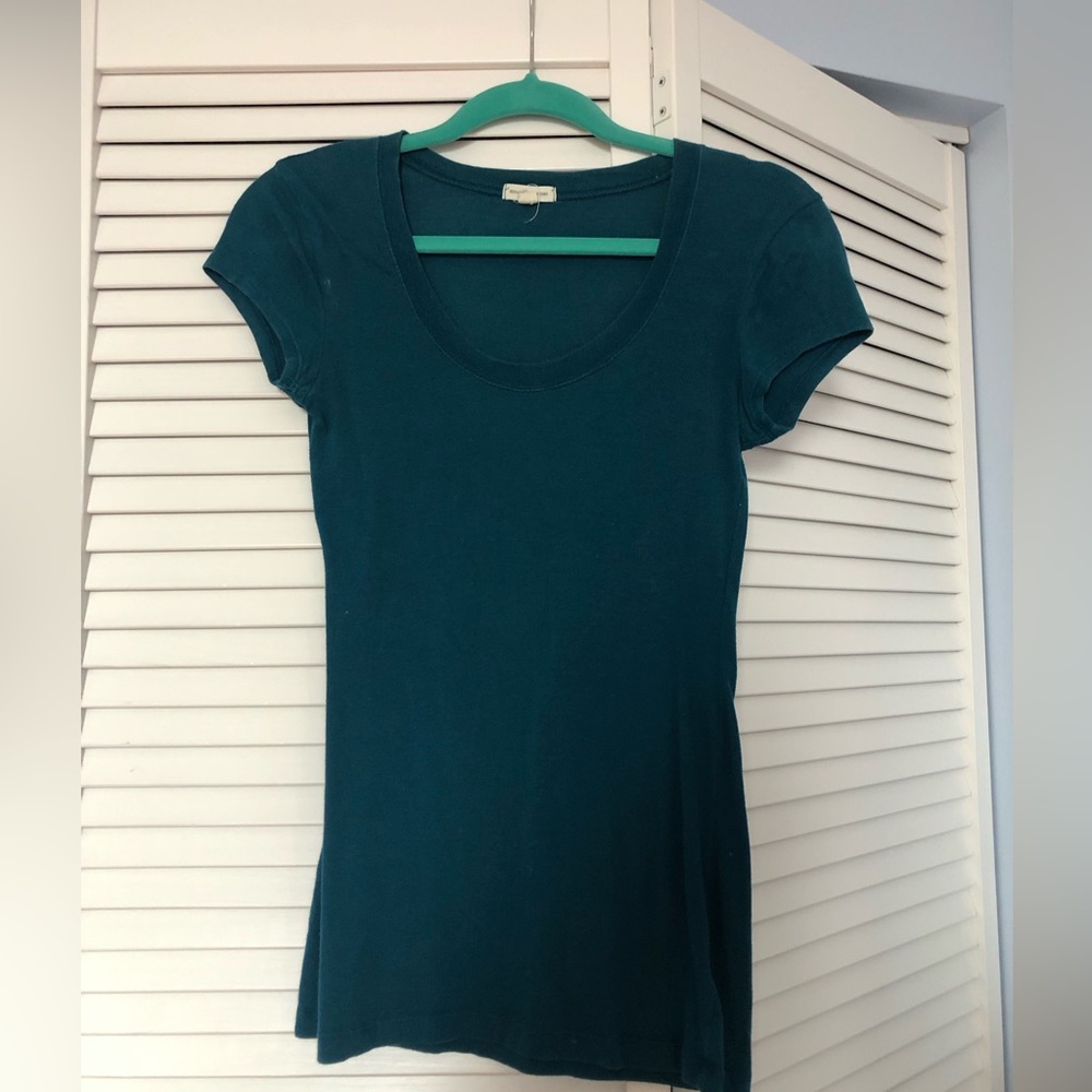 Blue fitted shirt